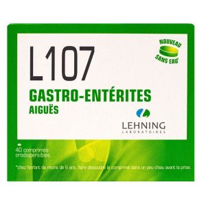 L107 gastro entérites aiguës boite de 40 comprimés