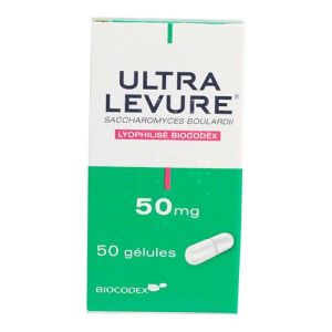 Ultra-levure 50mg flacon de 50 gelules