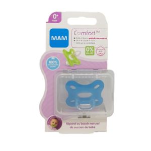 Mam Comfort Sucette Physiologique Silicone garçon Boite de 1