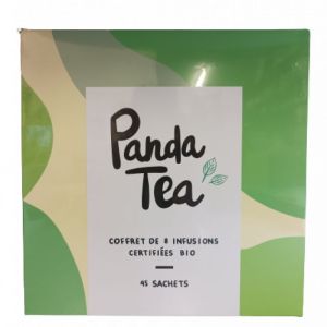Coffret Panda Tea 45 Sachets 8 Infusions Bio