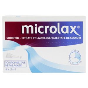 Microlax Sorbitol Boite de 4 unidoses
