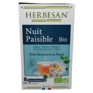 Herbesan Nuit Paisible Saveur Bergamote 20 sachets (30g)