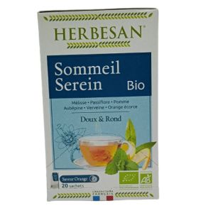 Herbesan Infusion Bio Tisane Sommeil Serein 20 sachets