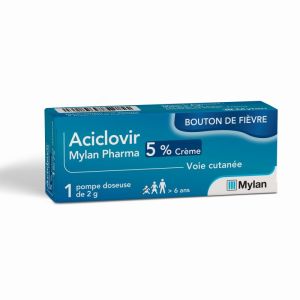 Aciclovir 5% Crème Flacon 2g