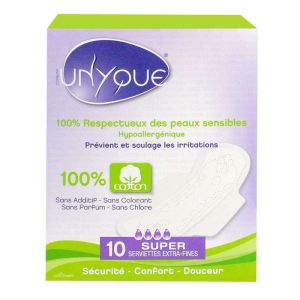 Serviettes Extra-fine Super Coton Boite de 10