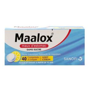 Maalox Hyd Alu/mg 400mg/400mg Ss Cpr Plq/40