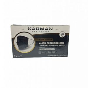 Karman Noir Boite De 50 Masques