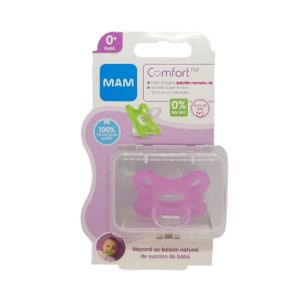 Mam Comfort Sucette Physiologique Silicone Fille Boite de 1