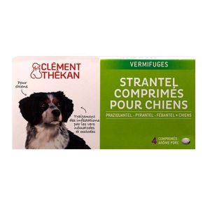 Strantel Chiens Comprimés Vermifuge Boite 4