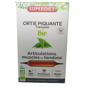 Superdiet Ortie Piquante Bio Solution Buvable 20 ampoules 15ml