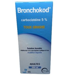 Bronchokod 5% Solution Buvable édulcorée  Adultes Flacon 250ml