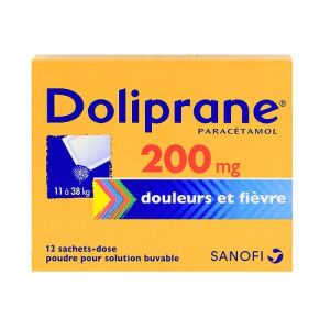 Doliprane 200mg Pdr Sbuv Sach-dos Sach/12