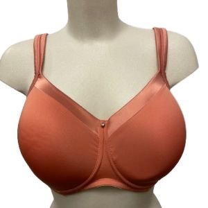 Lara Satin Soutien gorge ans Armature Terracotta 110C