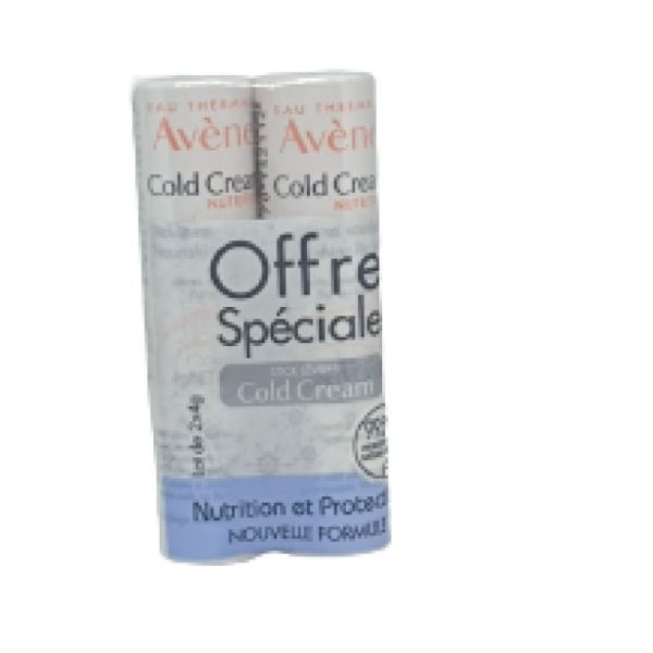 Avene Cold Cream Stick Lèvres Nutrition 2 tubes 4g
