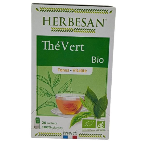 Herbesan Thé Vert Tonus Vitalité 20 sachets (30g)