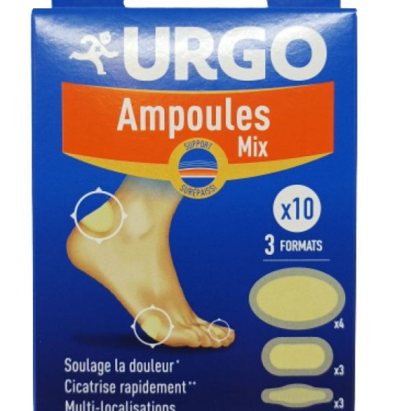 Urgo Ampoule Pansements Ampoules Mix Boite de 10