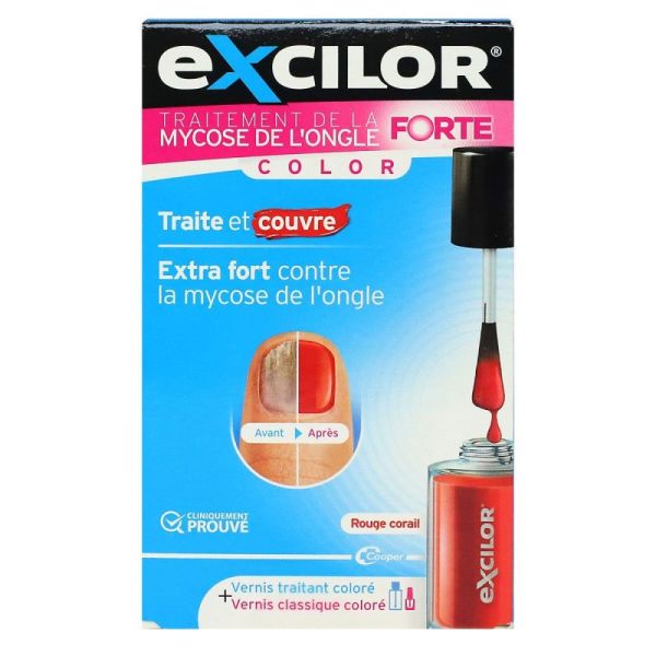 Excilor Forte Color Vernis Red Flacon de 30ml
