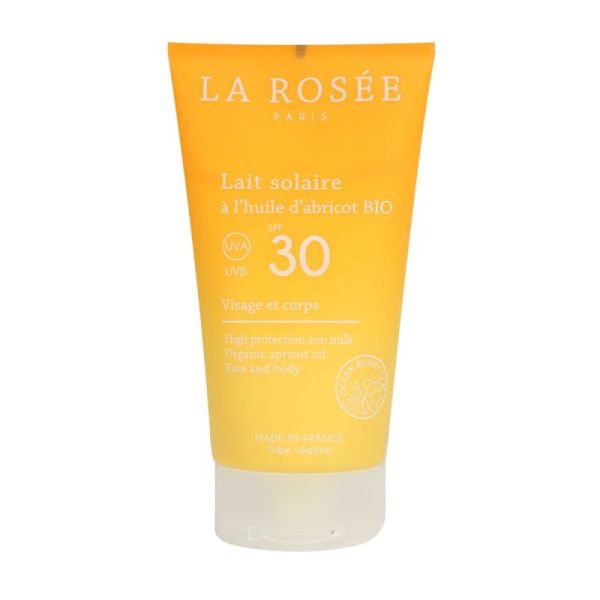 La Rosée Solaire Spf30 Lait Solaire à l'Huile d' Abricot Bio 150ml