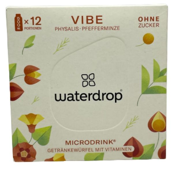 Waterdrop Microdrink Vibe Physalis Menthe Poivrée et Romarin X 12 portions