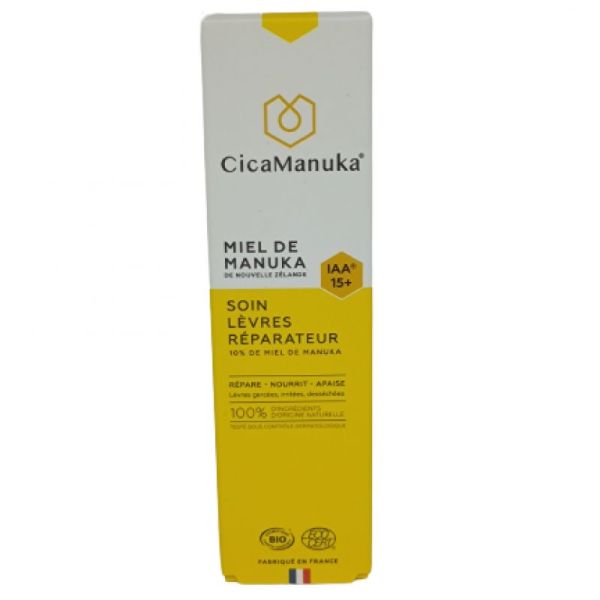 Cicamanuka Baume Soin Lèvres Réparateur tube de 15ml