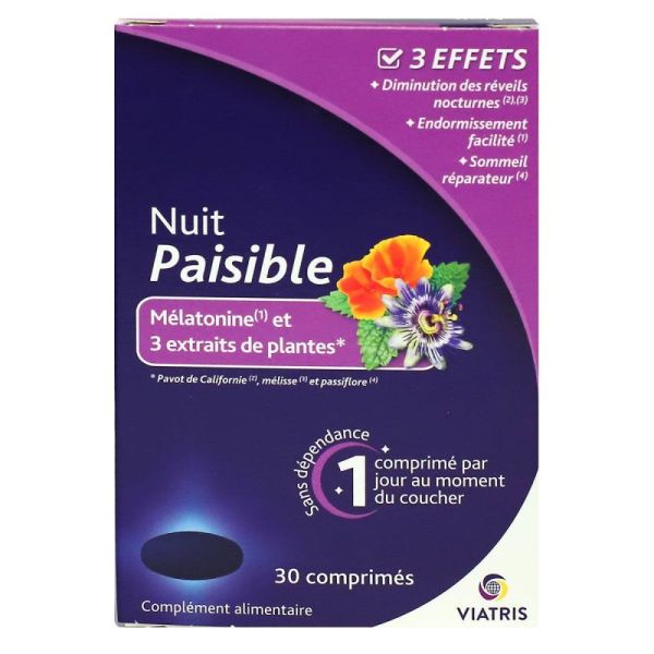 Viatris Nuit Paisible Boite 30 Comprimés