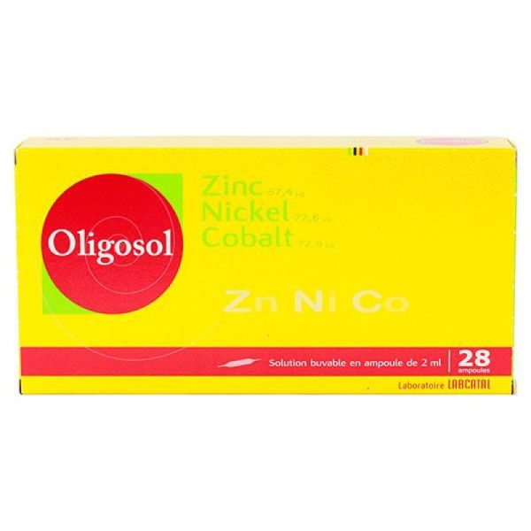 Oligosol Zinc Nickel Cobalt Solution Buvable En Ampoule 28 ampoules 2ml