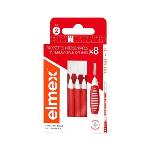 Elmex Brossettes Inter-Dentaires 0.9mm Boite de 8