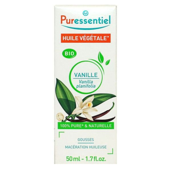 Puressentiel Huile Végétale Bio Vanille Flacon 50ml