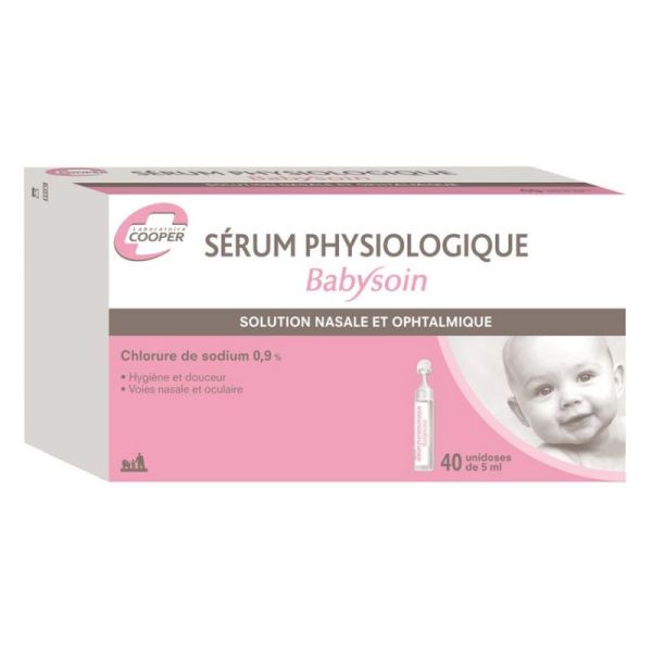 Babysoin Sérum Physiologique 40 unidoses de 5mL