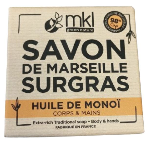 MKL Savon de Marseille Surgras Huile de Monoï Pain 100g