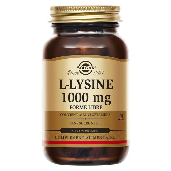 Solgar L-lysine Comprimé Pot de 50