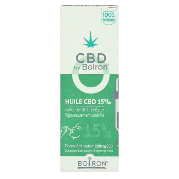 Cbd By Boiron Huile Buvable 15% Flacon Compte-goutte/15ml