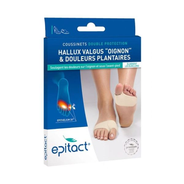 Coussinets Double Protection Hallux Valgus et douleurs Plantaires
