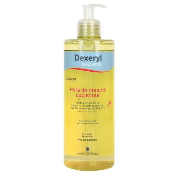 Dexeryl Essentiel Huile Douche Flacon Pompe 500ml