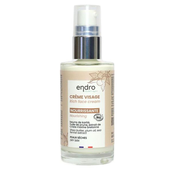 Endro Crème Visage Nourrissante Flacon 50 ml