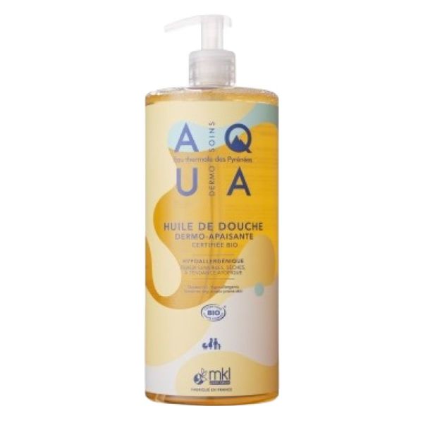 Aqua Huile de Douche Dermo-Apaisante Flacon Pompe 1L