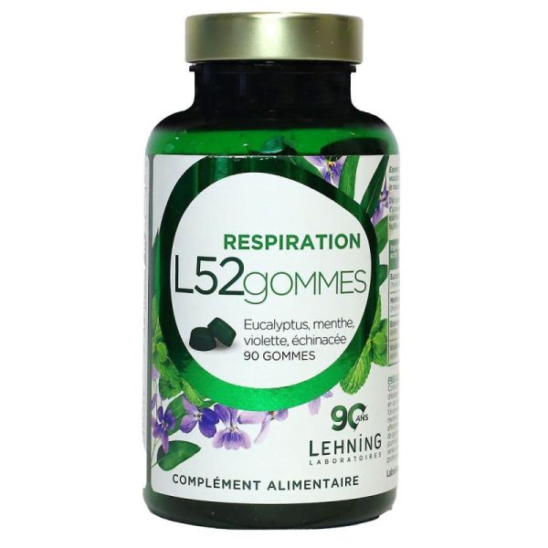 L52gommes Gommes Boite de 90
