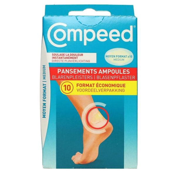 Compeed Ampoules - Moyen Format - Boite De 10
