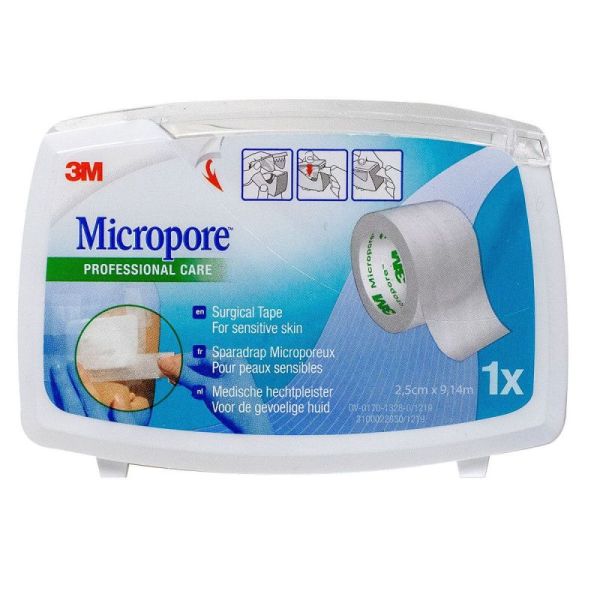 Micropore Sparad Micropor 25mmx9,1m Dévidoir