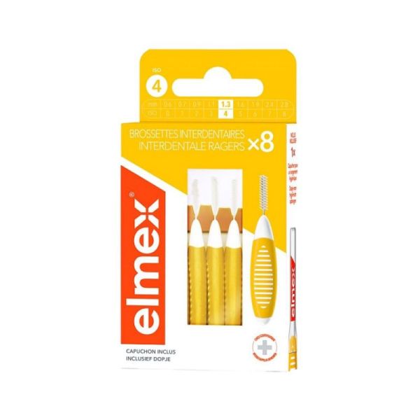 Elmex Brossettes Inter-dentaires 1,3mm Boite de 8