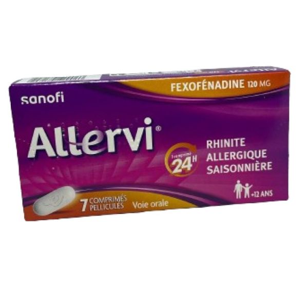 Allervi Rhinite Allergique Boite de 7 comprimés