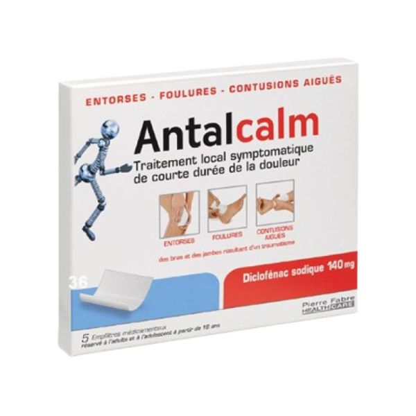 Antalcalm 140mg Emplâtre Médicamenteux Sachet boite de 5