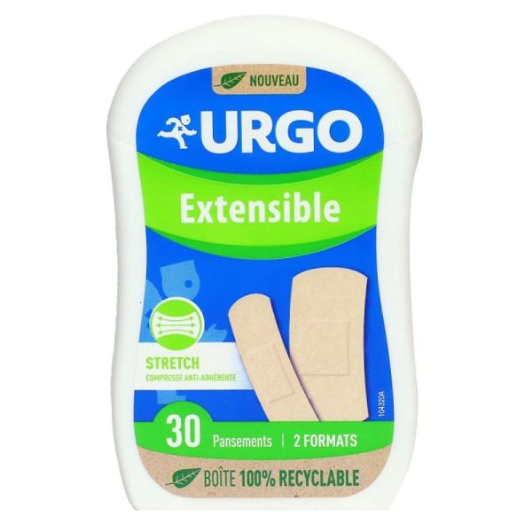 Urgo Extensible Pansements Prédécoupés Boite de 30