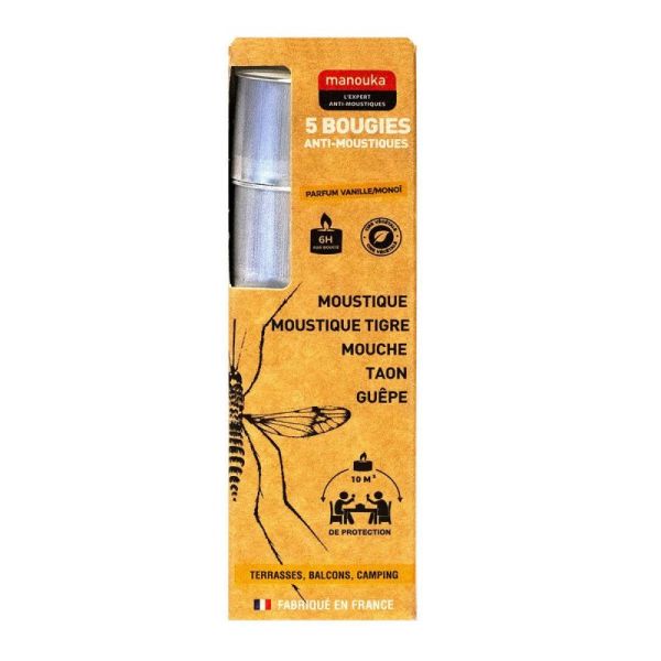 Manouka Bougie Moustiques
