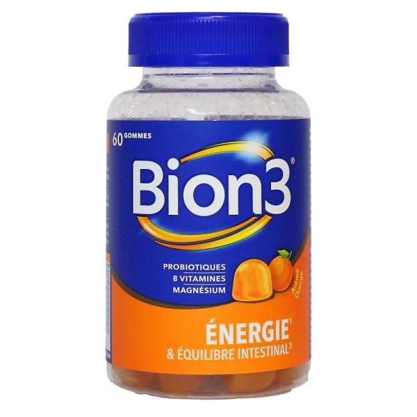 Bion 3 Energie et Equilibre Intestinal Gummies Boite de 60