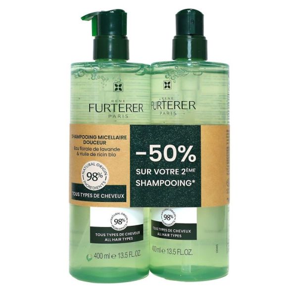 Furterer Naturia Shampoing Micellaire 2 flacons/400ml
