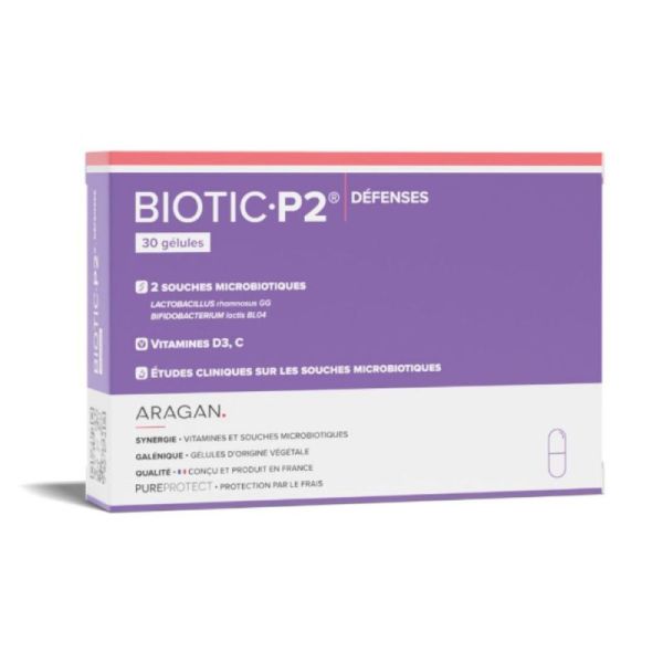 Biotic P2 Defense Boite de 30 gélules