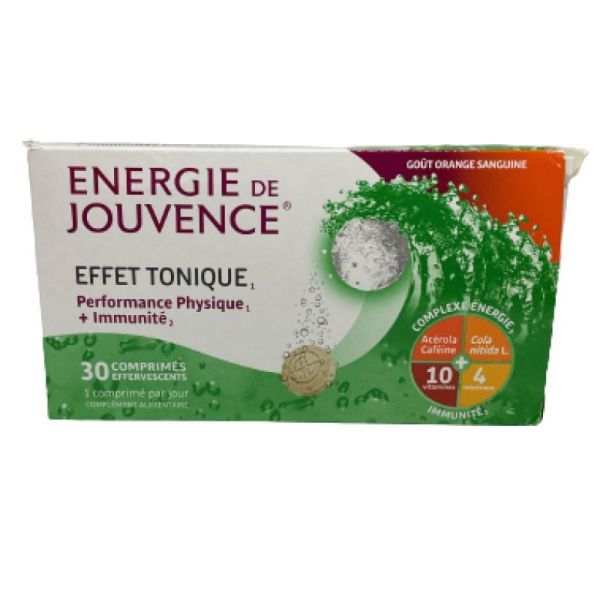 Jouvence Energie Comprimé Effervescents Tube de 30