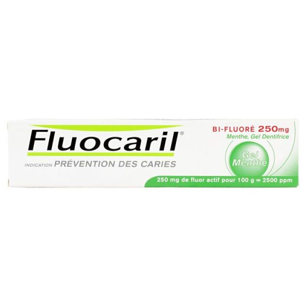 Fluocaril Bi-fluor 250mg Gel Dtf Ment T/125ml