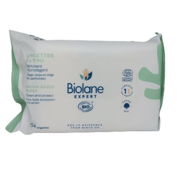 Biolane Expert lingettes à l'eau - Toilette de bébé